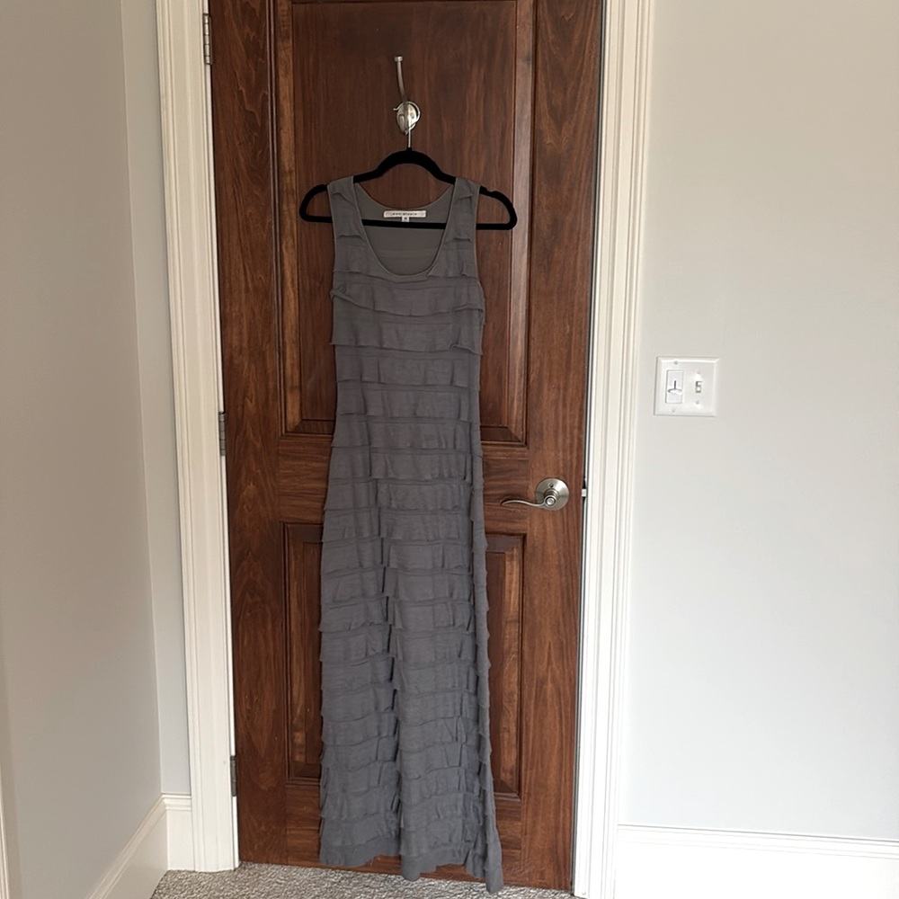 Max Studio Tiered Dress Grey - Worn Once